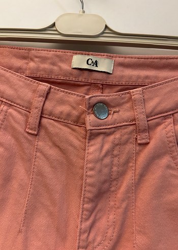 Pembe Loose Fit Mini Bermuda Şort - Görsel 2