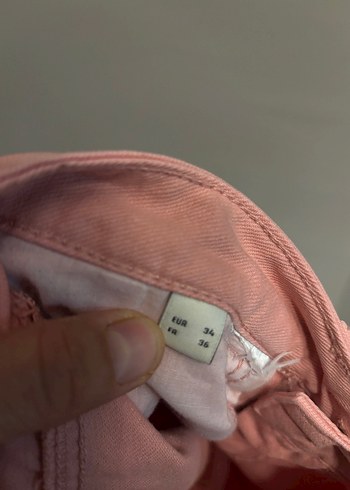 Pembe Loose Fit Mini Bermuda Şort - Görsel 4