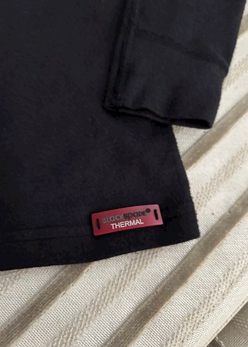 Çocuk Siyah Uzun Kollu Termal üst - Görsel 3