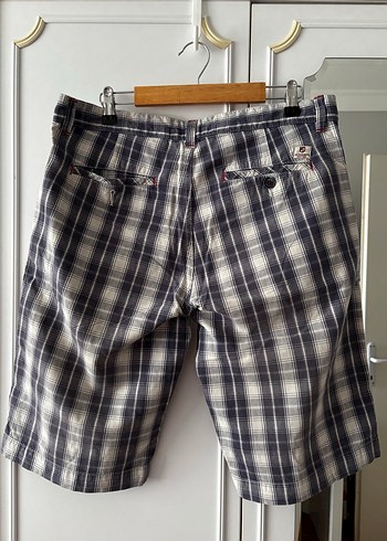 Gri Kareli Erkek Bermuda Şort L beden - Görsel 2