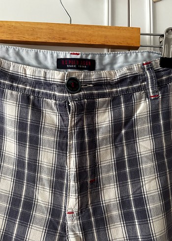 Gri Kareli Erkek Bermuda Şort L beden - Görsel 3