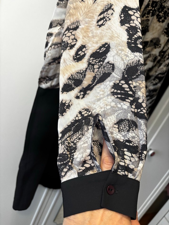 Gri Yılan Desenli elbise - Görsel 5