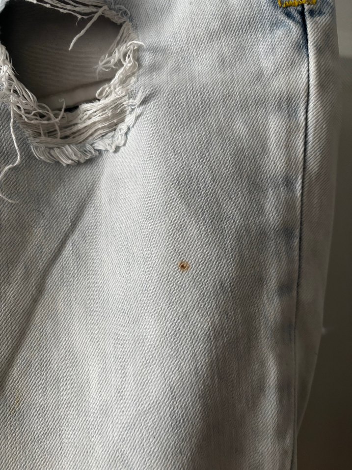 Yırtık Detaylı Gri Kadın Kot Şort 38 beden - Görsel 3