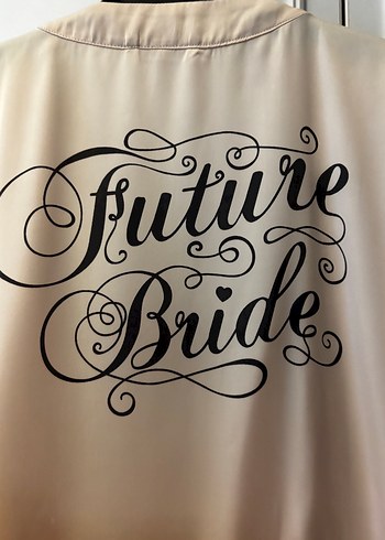 Bej Parlak Midi Kadın Kimono - Görsel 3