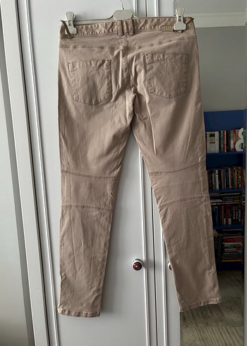 Bej Kadın Denim Midi Pantolon - Görsel 3