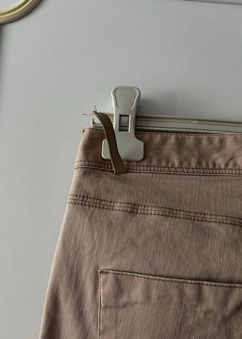 Bej Kadın Denim Midi Pantolon - Görsel 4