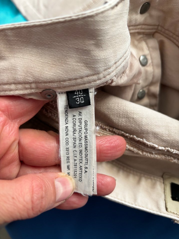 Bej Kadın Denim Midi Pantolon - Görsel 5