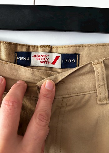 Bej Keten Erkek Pantolon 31/32 - Görsel 3