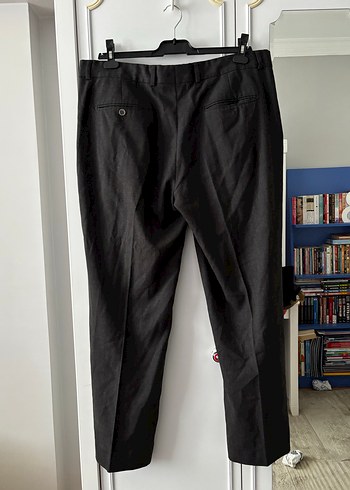 Gri Keten Erkek Ofis Pantolonu 56 beden - Görsel 2