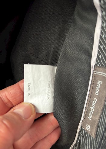 Gri Keten Erkek Ofis Pantolonu 56 beden - Görsel 4