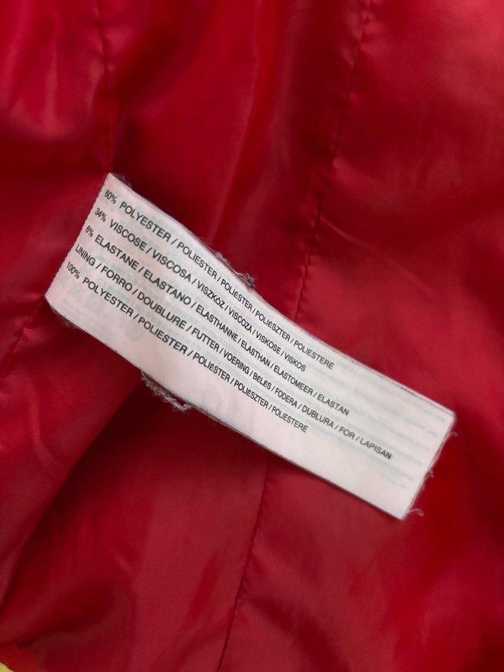 Kadın Kırmızı Süet Düğmeli Blazer Ceket - Görsel 4