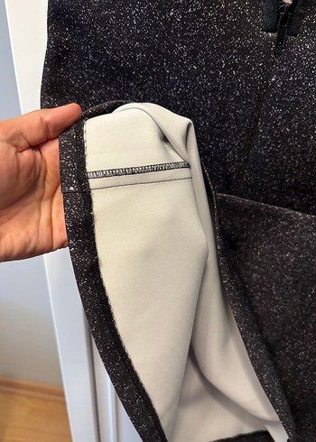 Gri Kadın Midi Elbise - Görsel 5