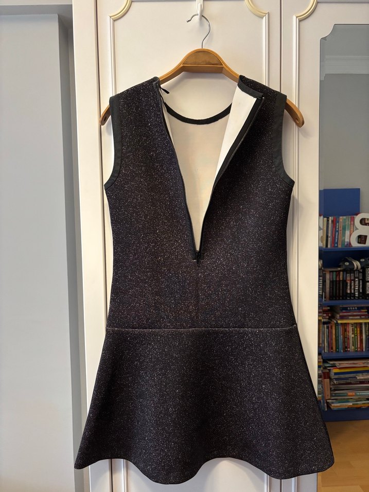 Gri Kadın Midi Elbise - Görsel 4