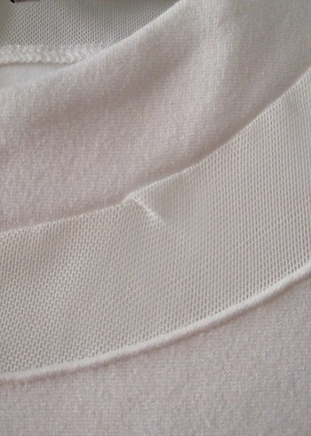 Beyaz Kısa Kollu Pamuklu Elbise - Görsel 7