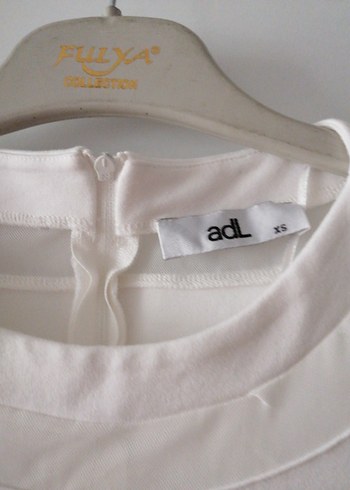 Beyaz Kısa Kollu Pamuklu Elbise - Görsel 6