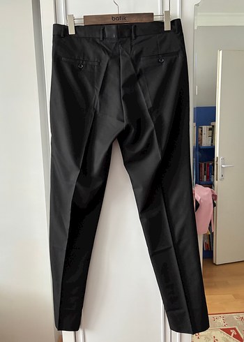Diğer Siyah Pilili Erkek Ofis Pantolonu 46 beden