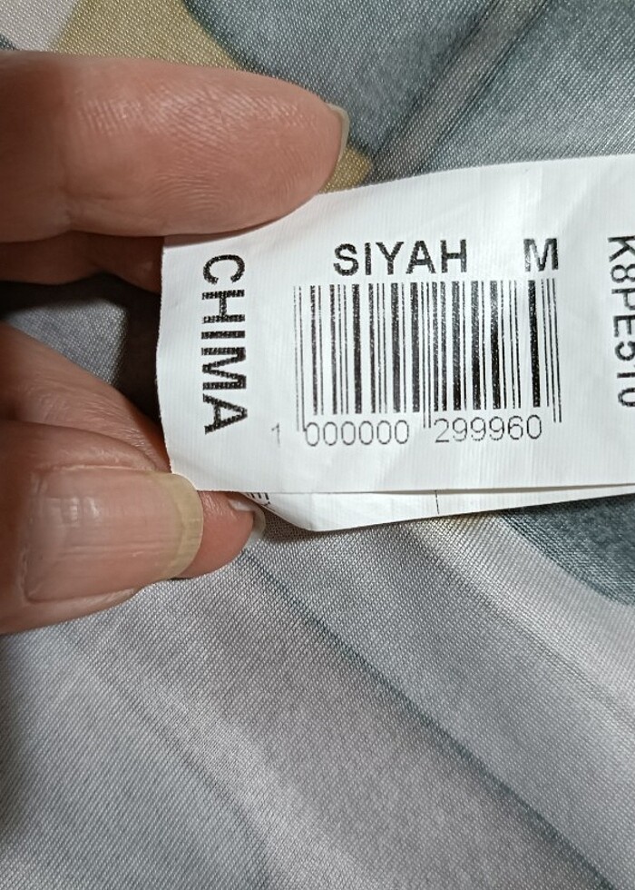 Geometrik desenli elbise - Görsel 2