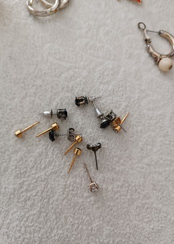 Kırmızı Mini Boncuklu Bohem Küpeler - Görsel 4