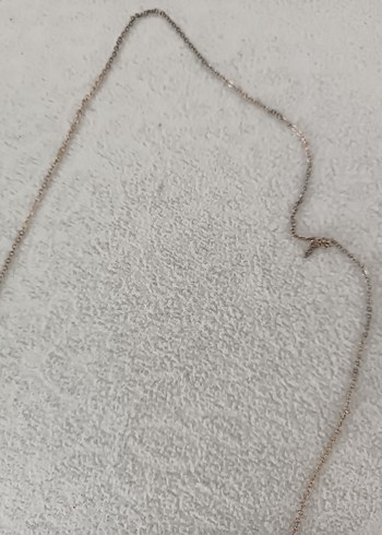 İşlemeli Altın Renk Zincir Kolye - Görsel 5