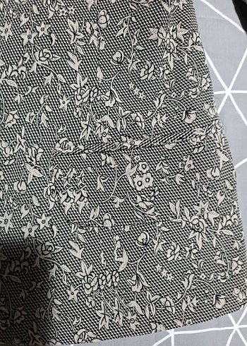 Gri Desenli Kadın Blazer Ceket - Görsel 6