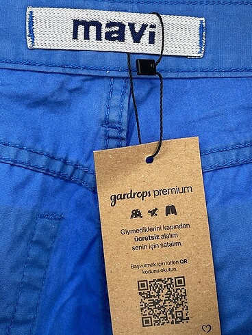 30 Beden mavi Renk Mavi Jeans Mini Şort %70 İndirimli.