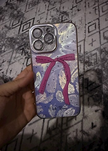 Pembe Fiyonk Detaylı Bohem Telefon Kılıfı (16 Pro Max) - Görsel 2