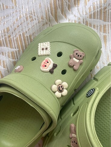 38 Beden yeşil Renk Crocs-Terlik