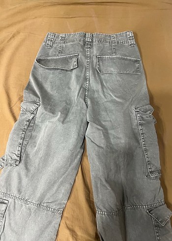 Gri Kadın Kot Pantolon - Görsel 3
