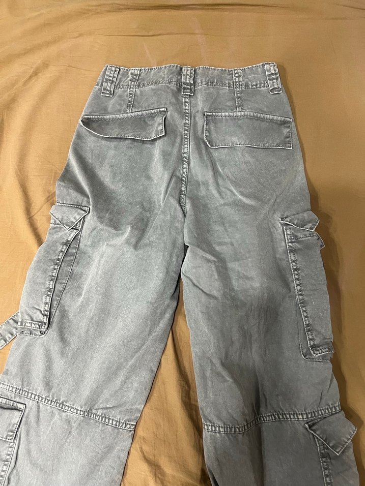 Gri Kadın Kot Pantolon - Görsel 3