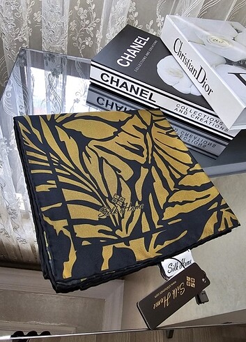  Beden haki Renk Silkhome twill ipek eşarp 