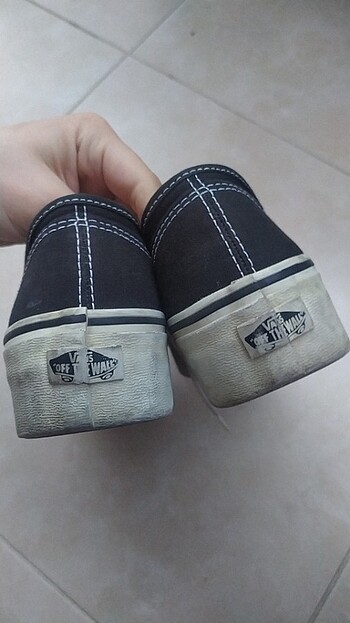 38 Beden Vans UA Authentic Plartform 2.0 siyah sneker 