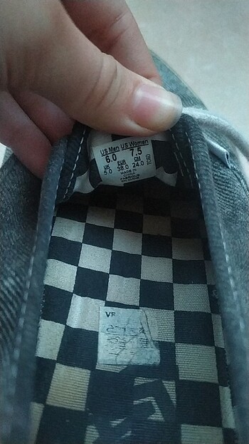 38 Beden Vans AU Authentic Plartform 2.0 Gri sneaker 