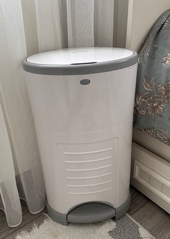 Bebek Bezi Çöp Kutusu Pedallı Beyaz - Görsel 3