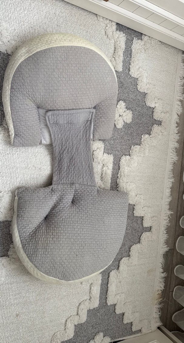 Gri Emzirme ve Hamilelik Destek Yastığı - Görsel 2