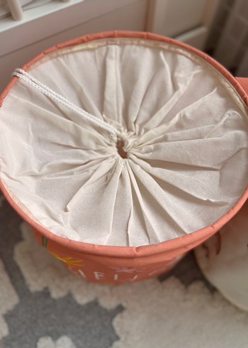 Renkli Desenli Katlanabilir Sepetler 2 adet - Görsel 4