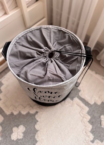 Gri Katlanabilir Saklama Sepeti 2 adet - Görsel 2