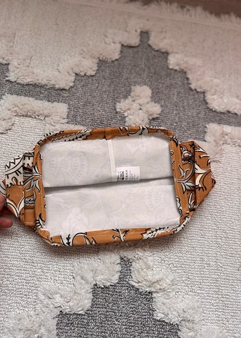 Bohem Desenli Fermuarlı Makyaj Çantası 3 adet - Görsel 6