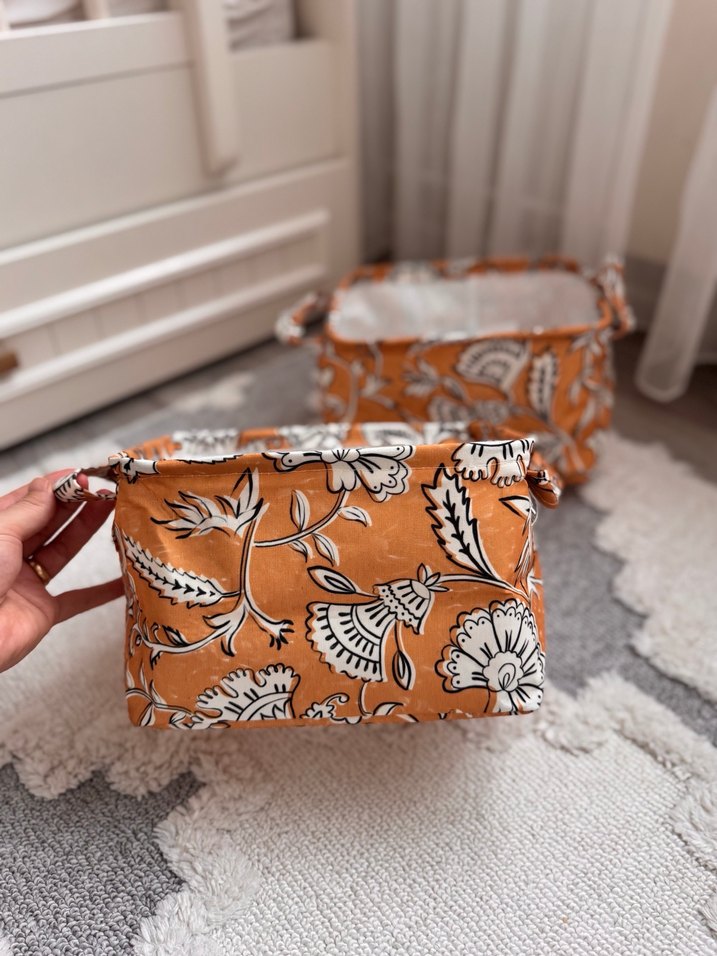 Bohem Desenli Fermuarlı Makyaj Çantası 3 adet - Görsel 4