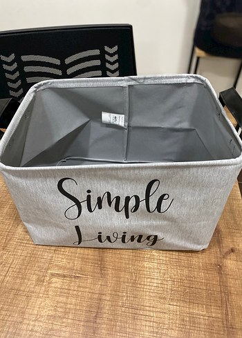 Gri Katlanabilir Saklama Sepetleri 3lü set - Görsel 4