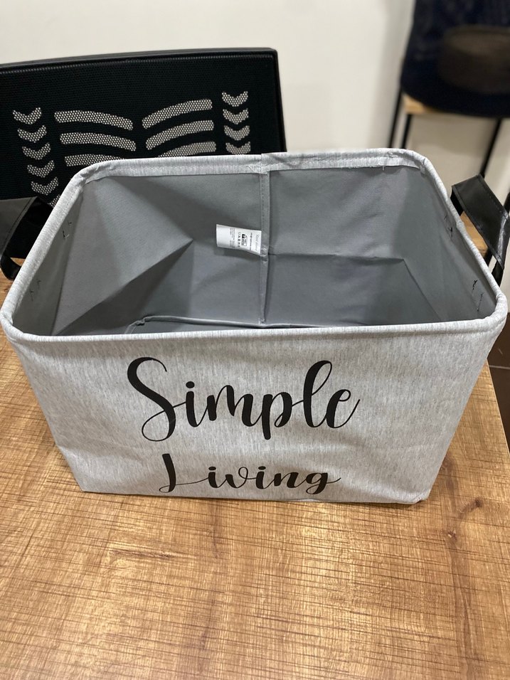 Gri Katlanabilir Saklama Sepetleri 3lü set - Görsel 4