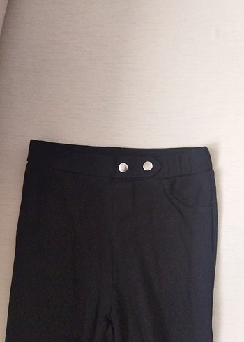 Kız Çocuk Siyah Basic Pantolon - Görsel 2