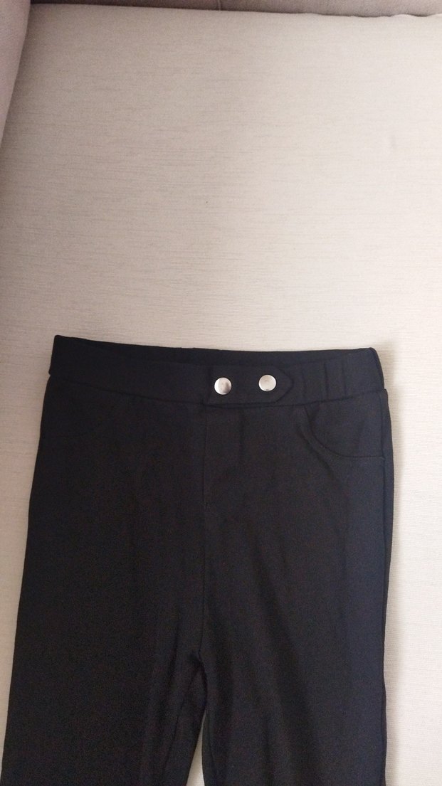 Kız Çocuk Siyah Basic Pantolon - Görsel 2