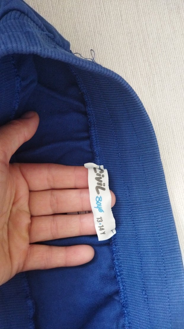 Renkli Baskılı Mavi Erkek Şort - Görsel 3