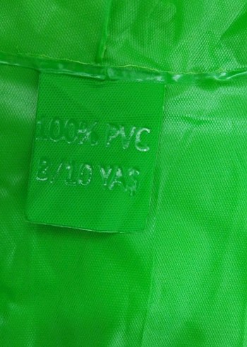 Erkek çocuk Yeşil Uzun Düğmeli Yağmurluk - Görsel 3