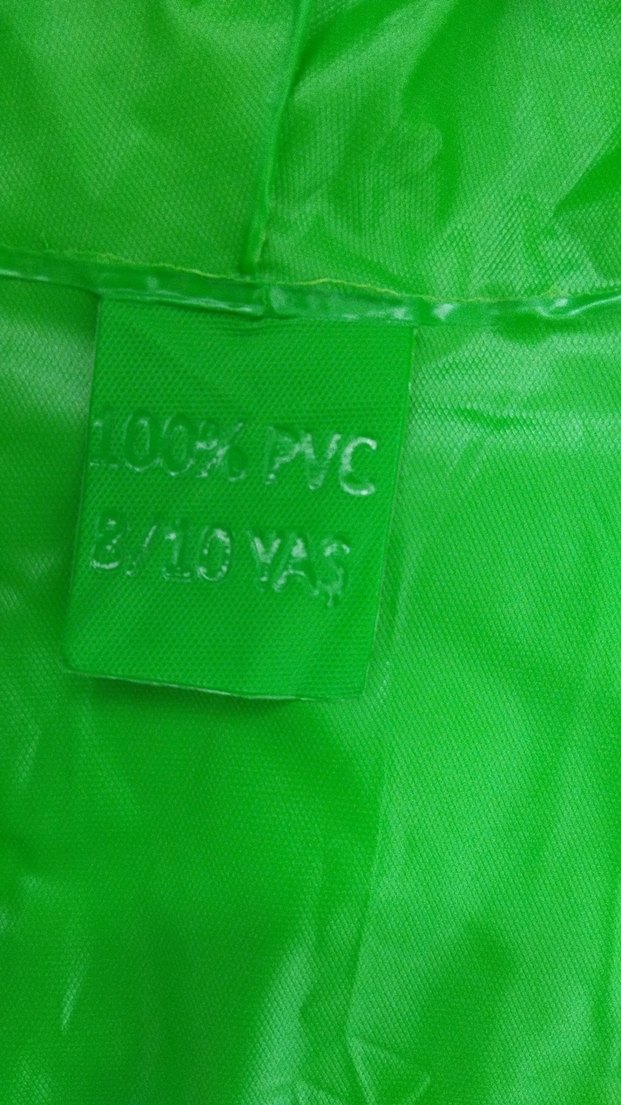 Erkek çocuk Yeşil Uzun Düğmeli Yağmurluk - Görsel 3