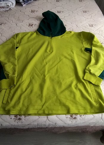 Yeşil Fermuarlı Erkek Sweatshirt - Görsel 3