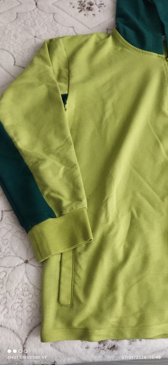 Yeşil Fermuarlı Erkek Sweatshirt - Görsel 2