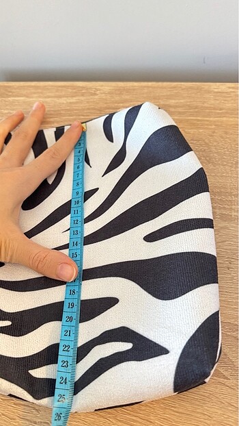  Beden siyah Renk Zebra Makyaj Çantası