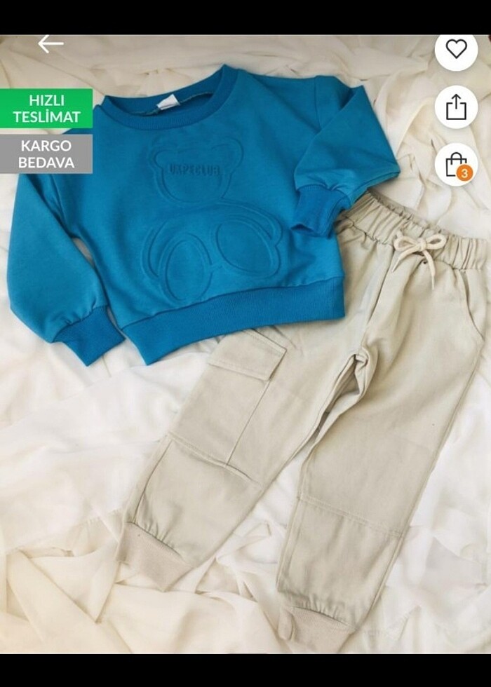 Erkek çocuk 2 li takım - Görsel 3