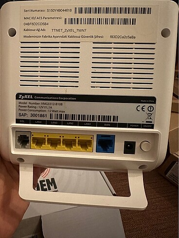 Zyxel ZyXEL TTnet Modem